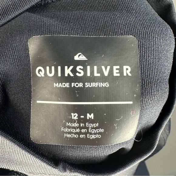 Quicksilver Boy’sSurf Tee size m-12 black collor - Picture 5 of 8